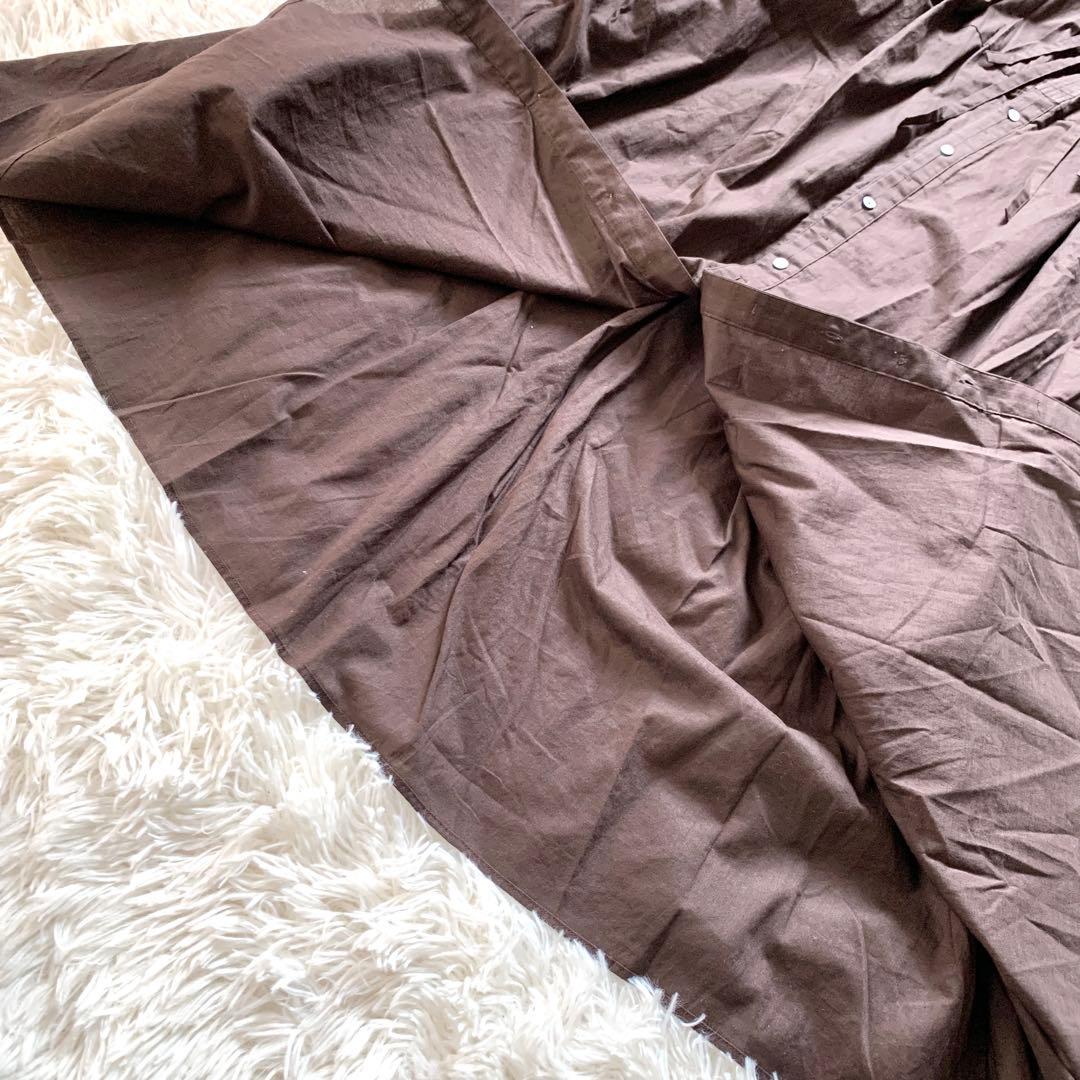 未使用級✨エトレトウキョウ 完売品 ガーゼ2wayボリュームワンピース ブラウン