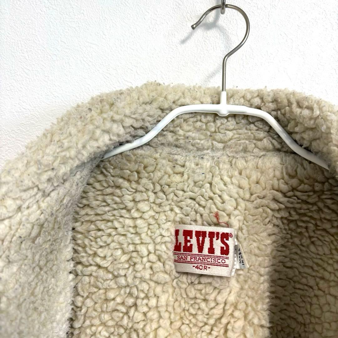 80s USA製 Levi's デニムジャケット ボア 70608 雰囲気