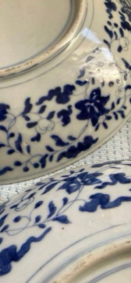 大皿 伊万里焼 大明萬歴年製 31cm 骨董品