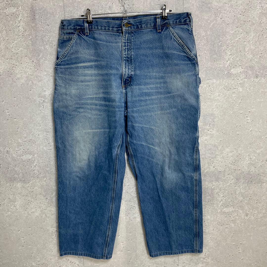 カーハート　ペインターパンツ　デニム　ジーンズ　ブルー　W42 L29相当