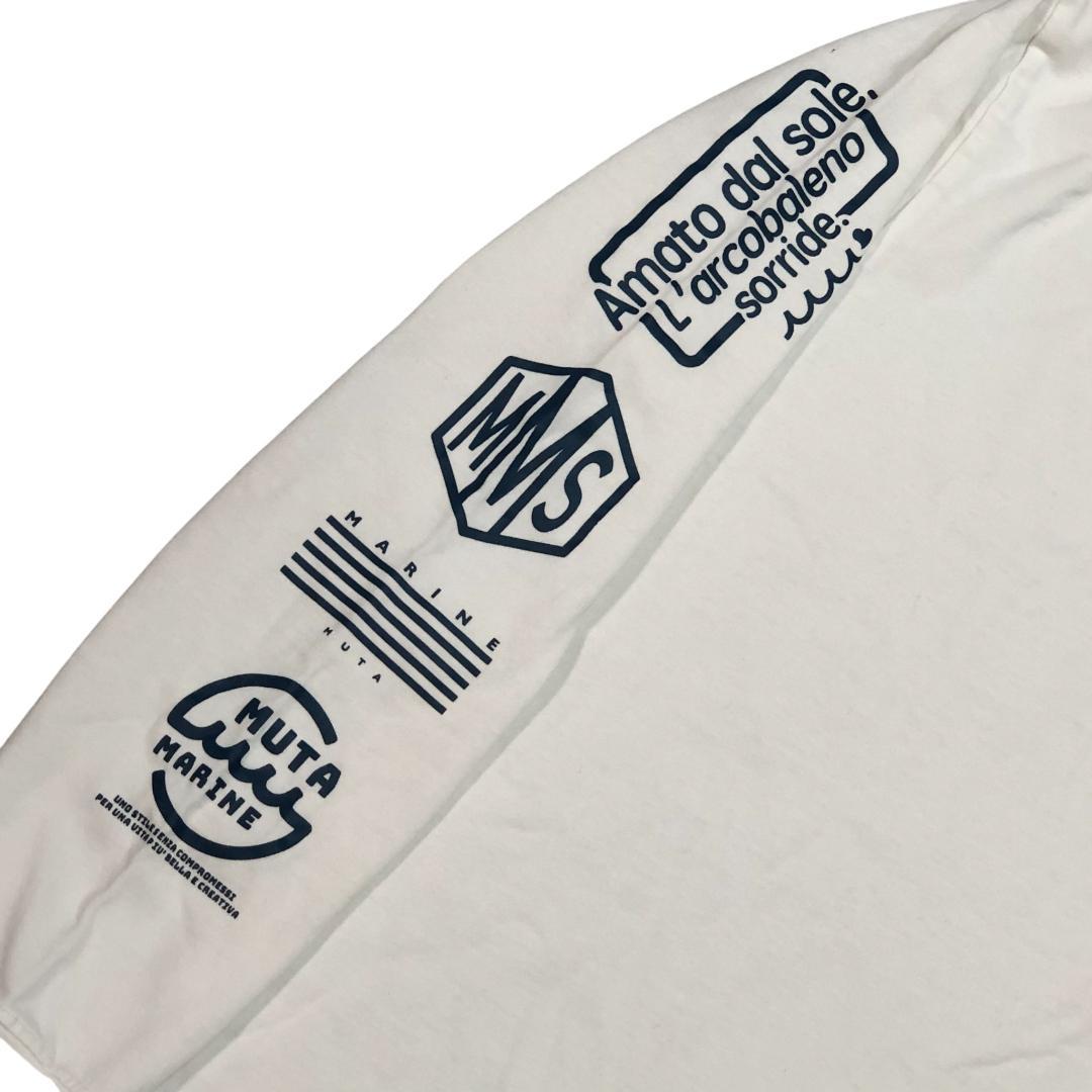 MUTA ムータ マリン 長袖 Tシャツ L ホワイト メンズ ゴルフ
