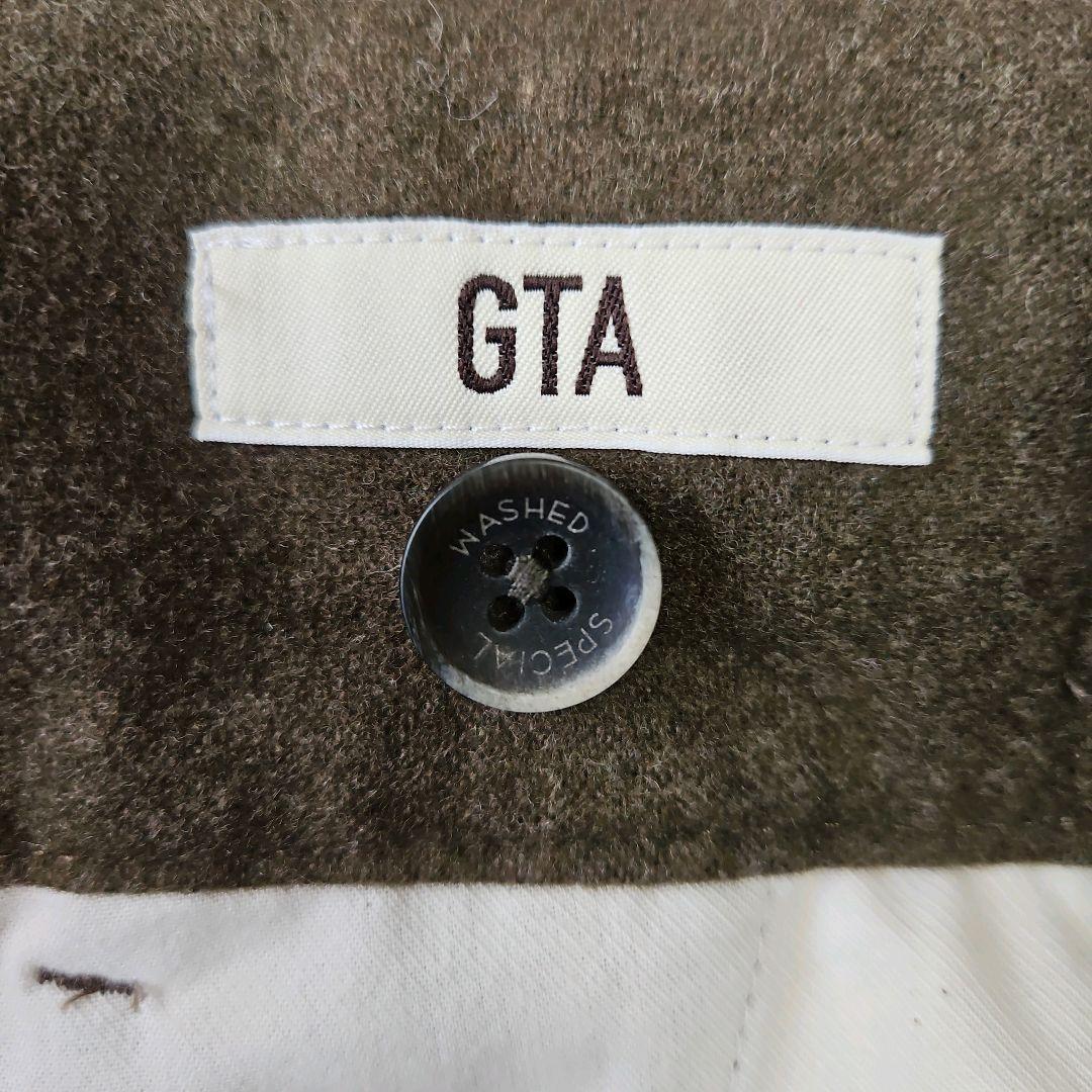 極美品☆現行 GTA スラックス サイドアジャスター 2プリーツ サキソニー