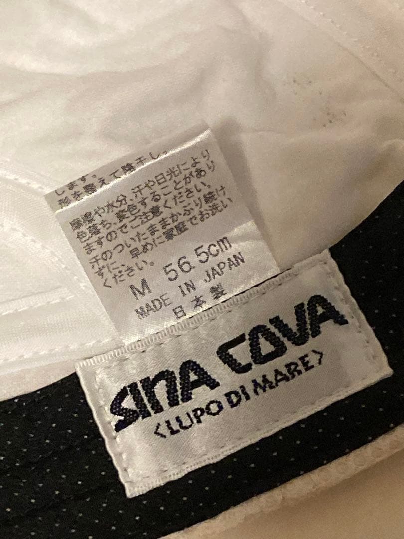 SINA COVA シナコバ　ハンチング　ホワイト系　ユニセックス　ゴルフ