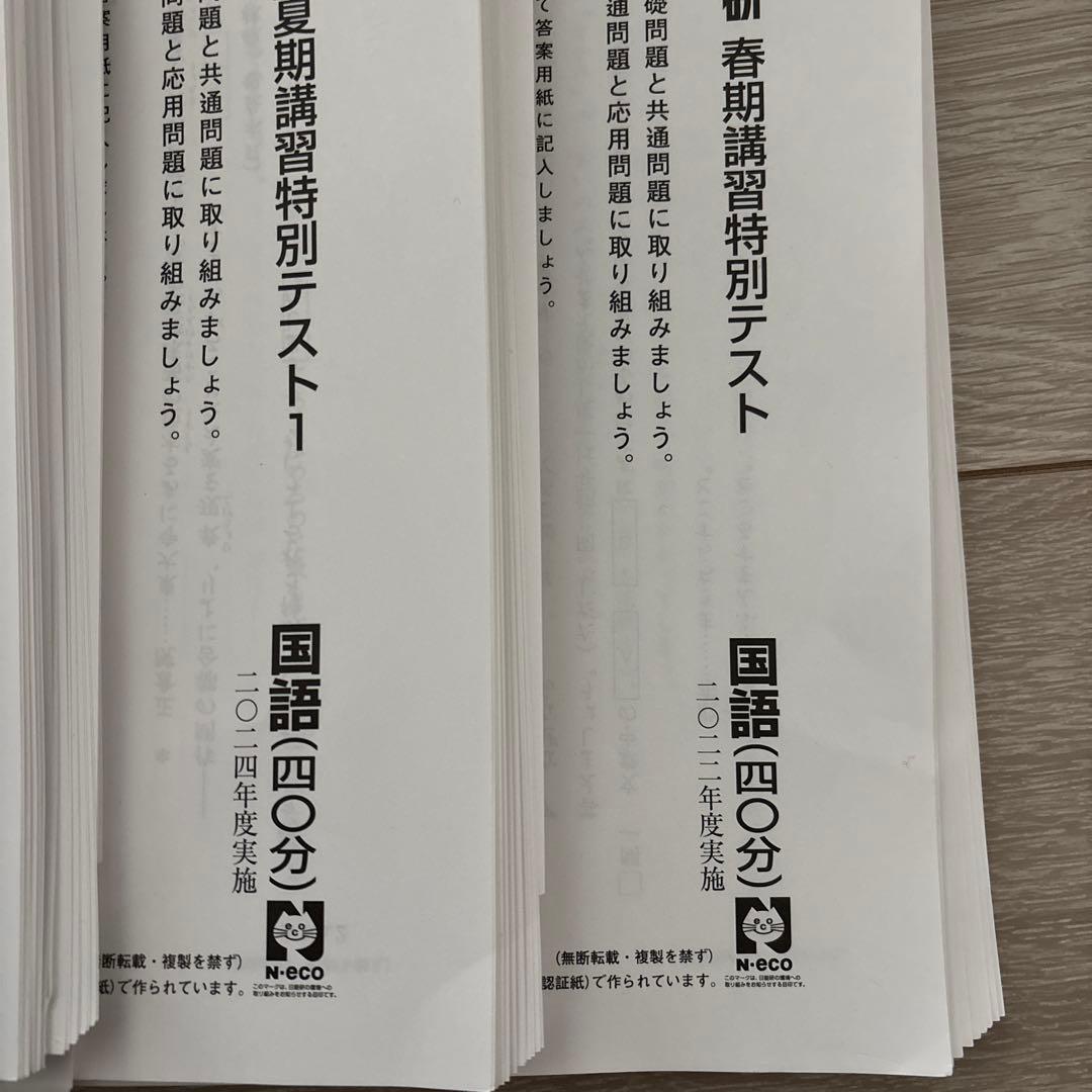6 日能研　2024年度　五年生　全テスト