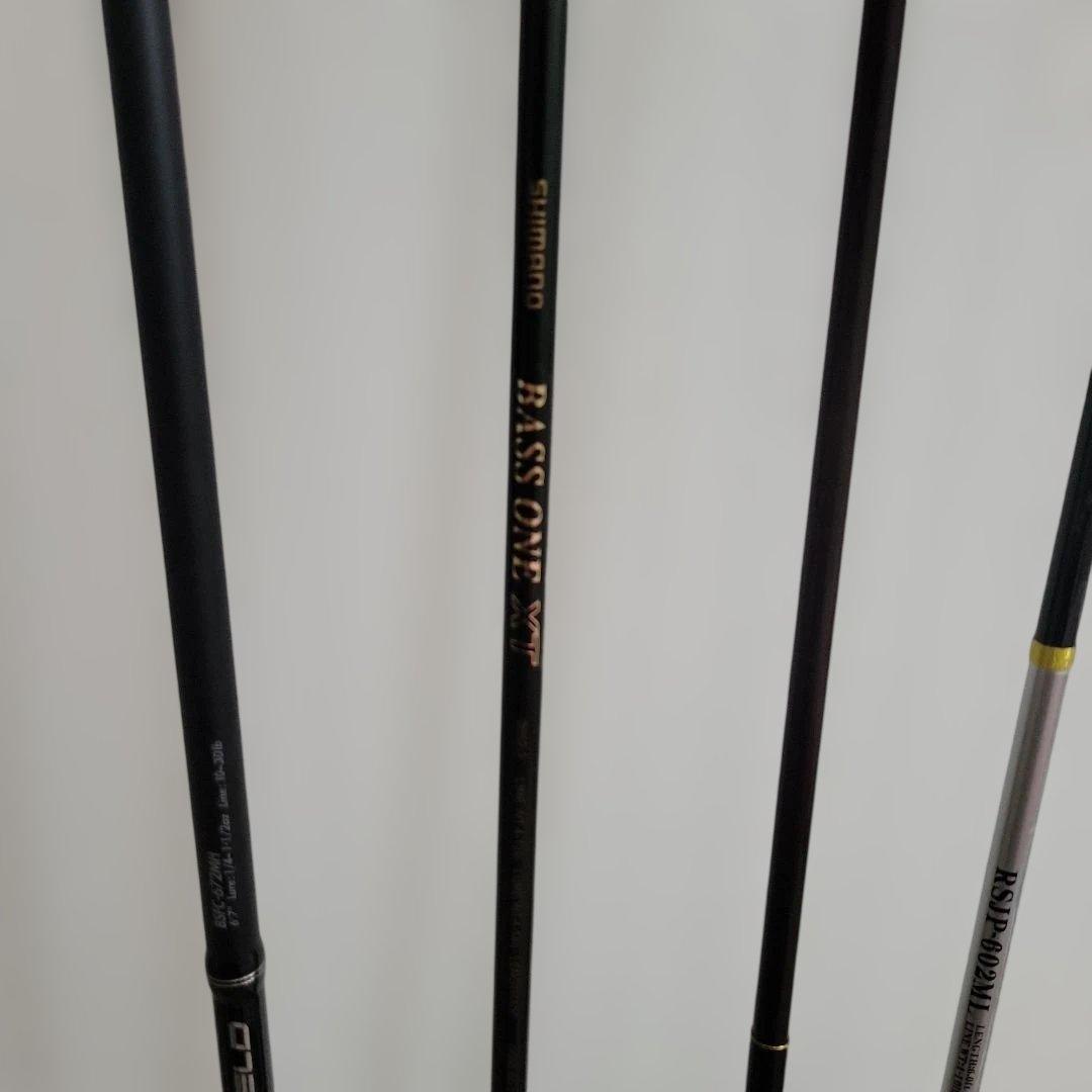 バスロッド 5本セット アブガルシア・シマノ・SZM 他 ベイト/スピニング