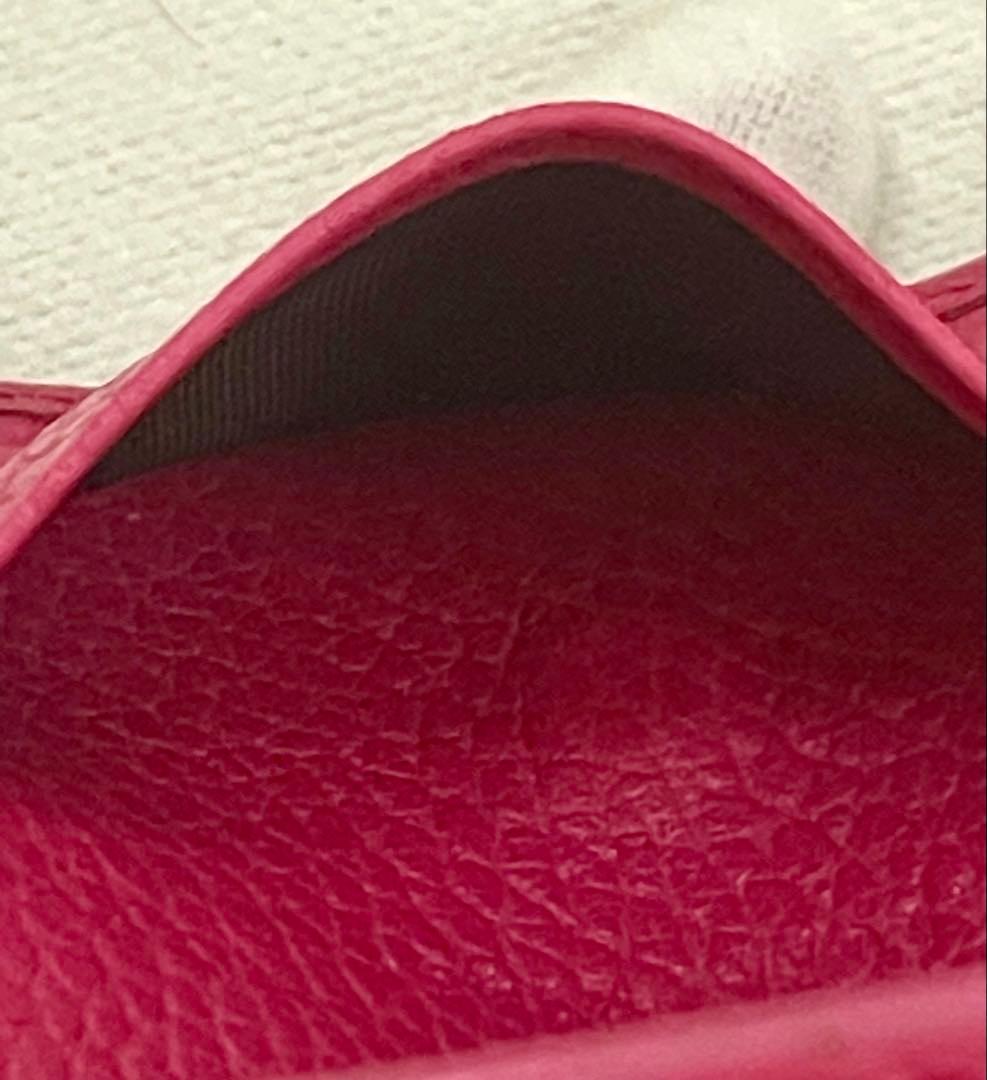 GUCCI GG マーモント　レザー 6連キーケース フューシャピンク系