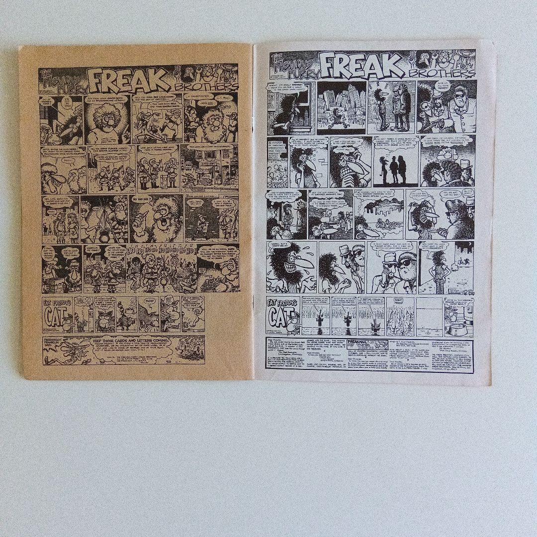 1980年のFREAK‐BROTHERSのコミック＆ポストカード×2枚。