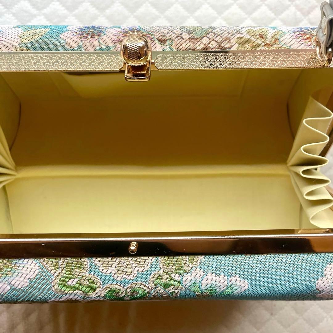 和装バッグ草履セット(水色)