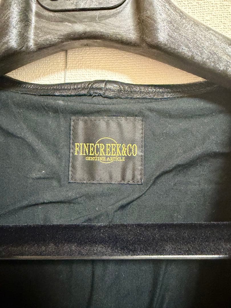 FINE CREEK ＆ CO. ◆ Jefferson 鹿革レザーベスト黒44