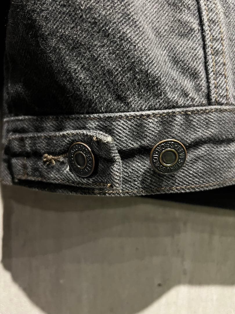 T*T様 Levi’s デニムジャケット ブラック フェード XL カスタムパッ
