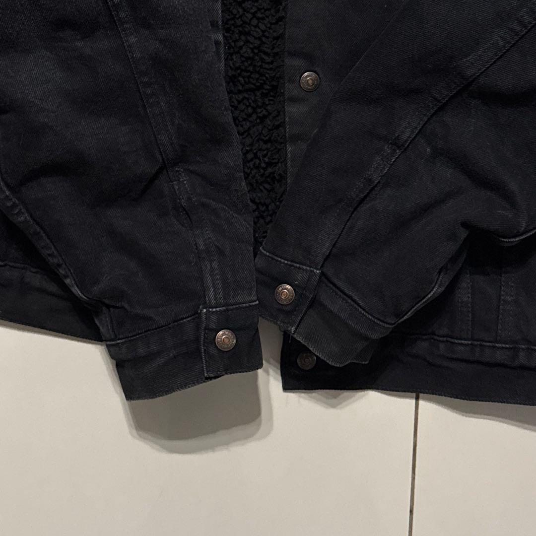 スペシャル 92年 Levi's ブラックデニム ボアジャケット LARGE