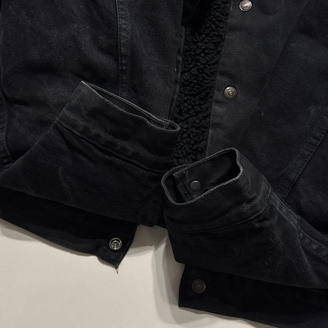 スペシャル 92年 Levi's ブラックデニム ボアジャケット LARGE