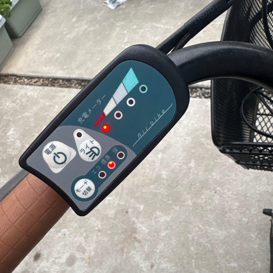 Air bike 電動アシスト自転車 ブラウン、ママチャリ、自転車、ヤマハ、パナ