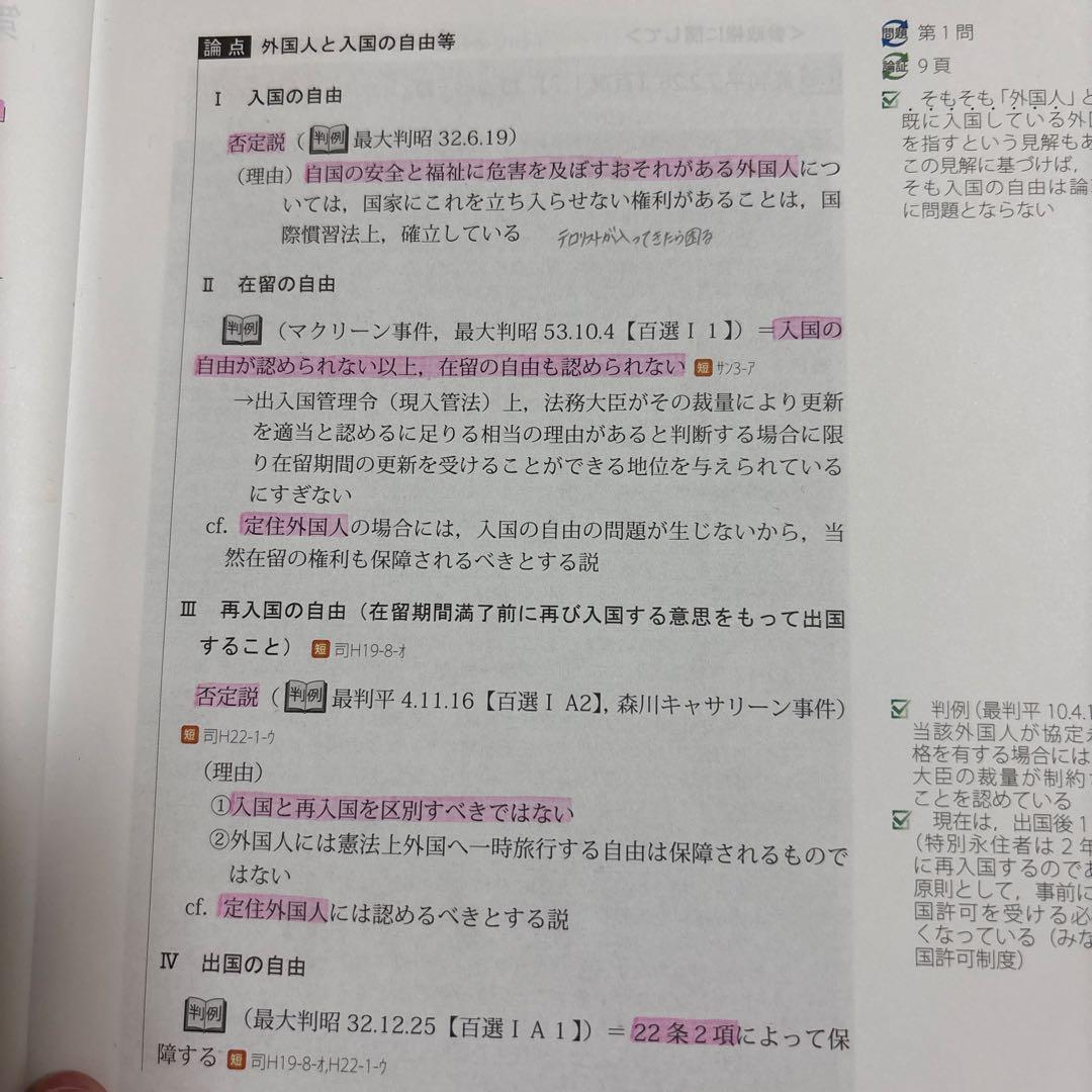 司法試験 2022 総合講義 憲法