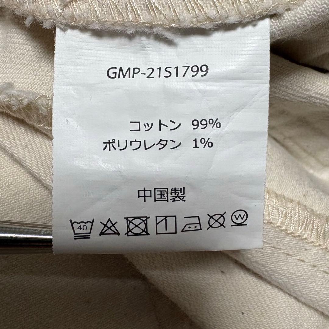 GRAMICCI ストレッチデニムベイカーパンツ 白 ペイント ペンキ 1点物