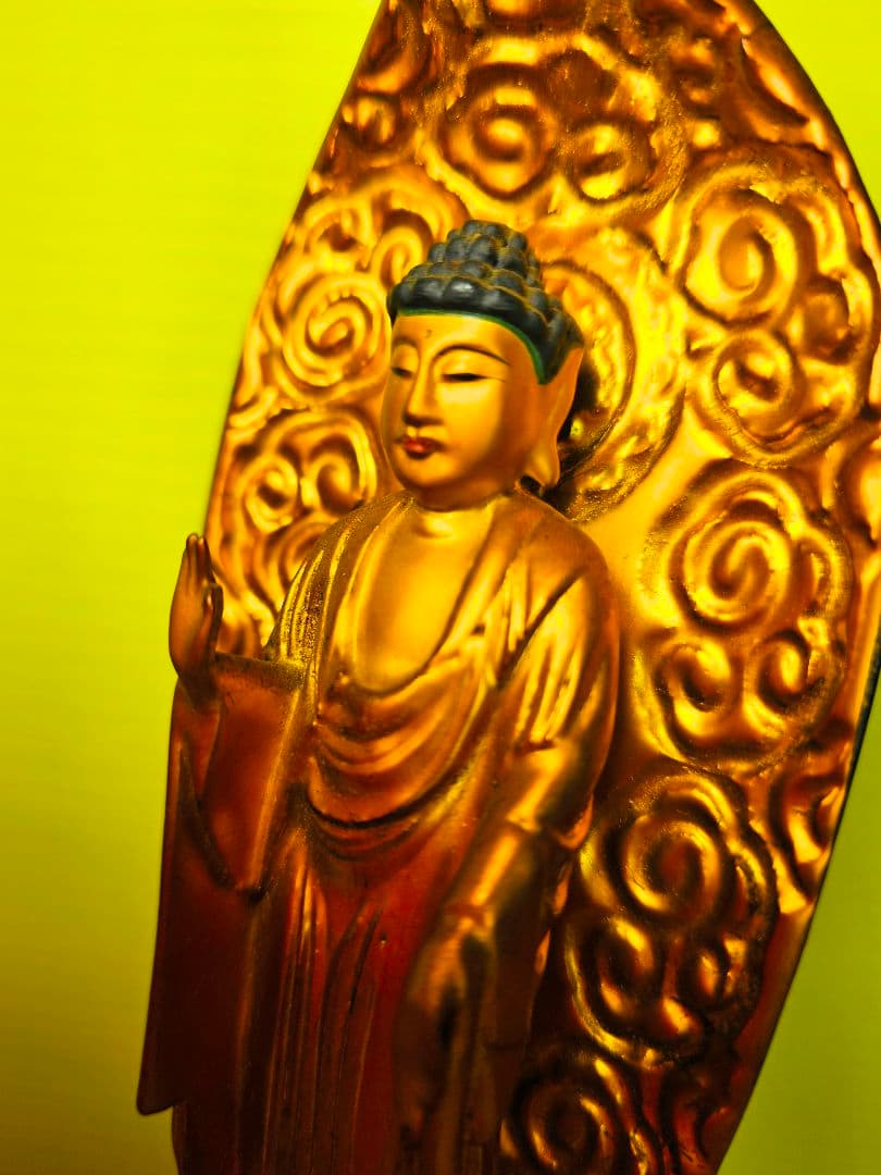 明治時代 釈迦如来像 木製