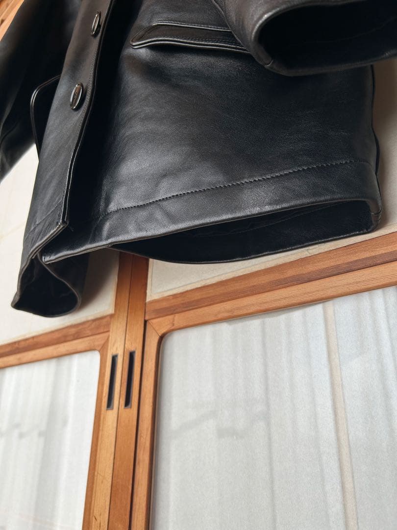 SCHOTT/別注 LEATHER CAR COAT NANO universe