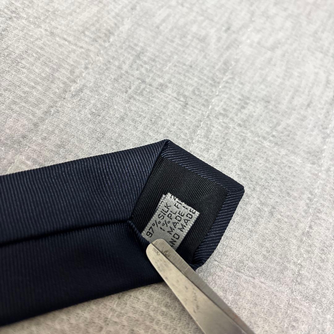 DIOR × ERL コラボ　ネクタイ　ネイビー　ナロータイ　ロゴ　希少