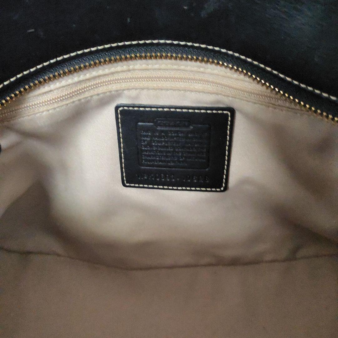 ◆美品　COACH　黒　レザーハンドバッグ◆