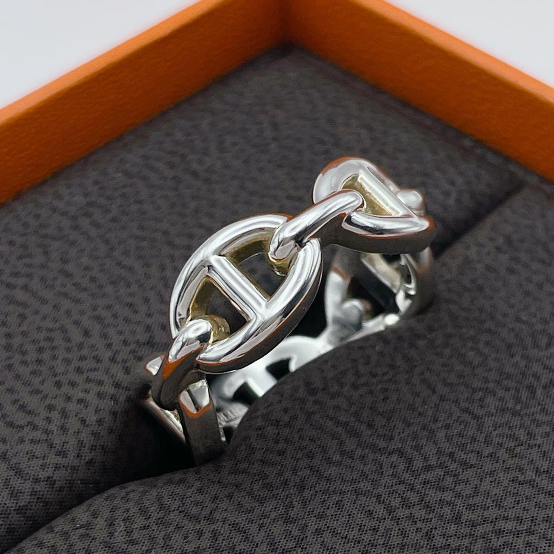 HERMES アンシェネ　リング　PM #51 シェーヌダンクル