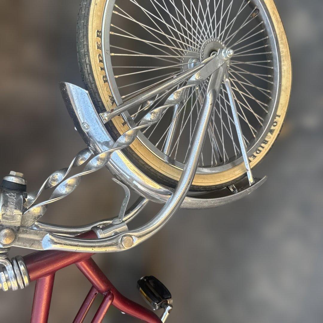peiビーチクルーザー 自転車 レッド　ローチャリ　引き取り限定