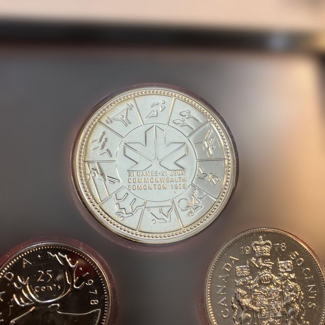 カナダ　プルーフセット　記念硬貨　古銭　カナダドル　1978 　銀貨