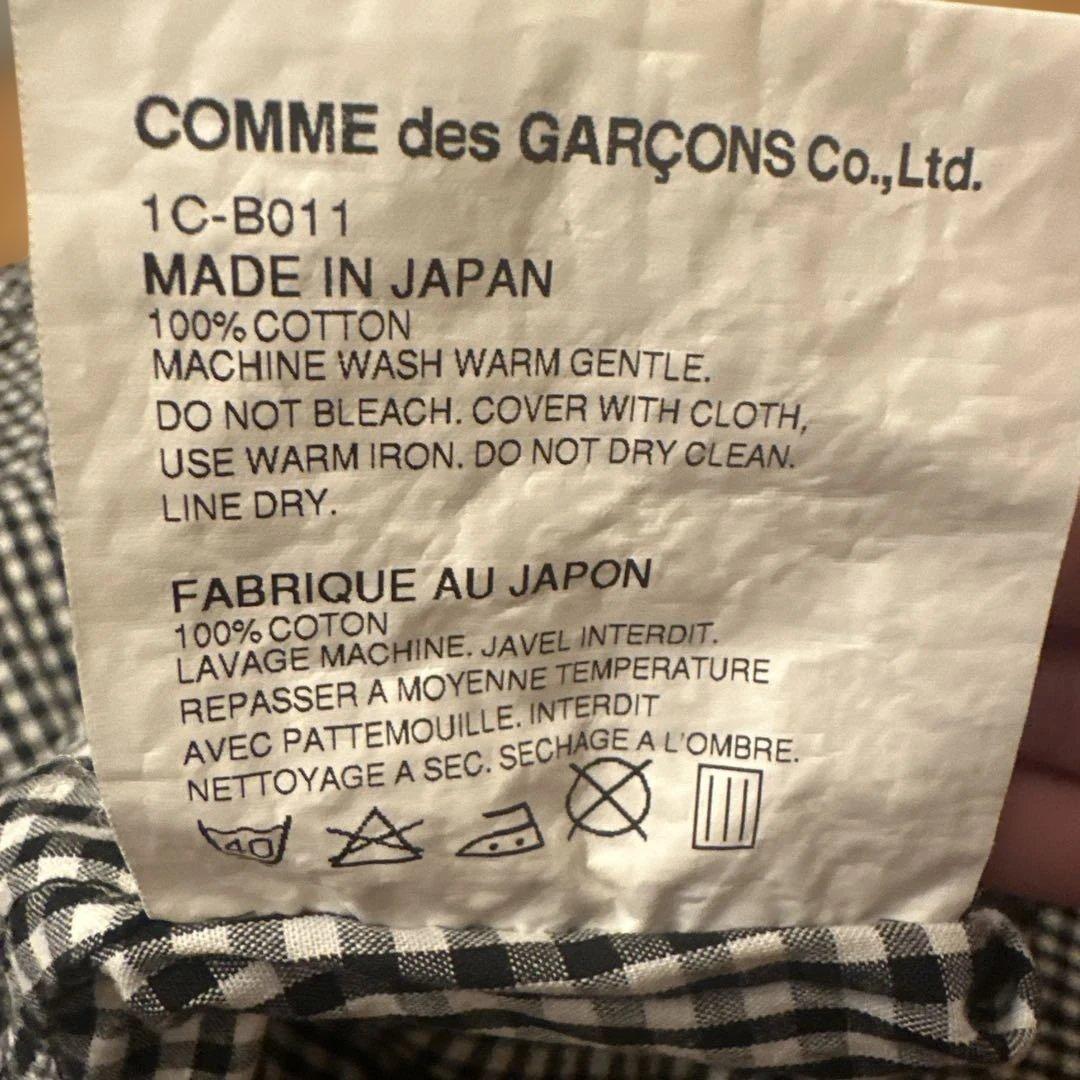 BLACK COMME des GARÇONS チェックシャツ XS