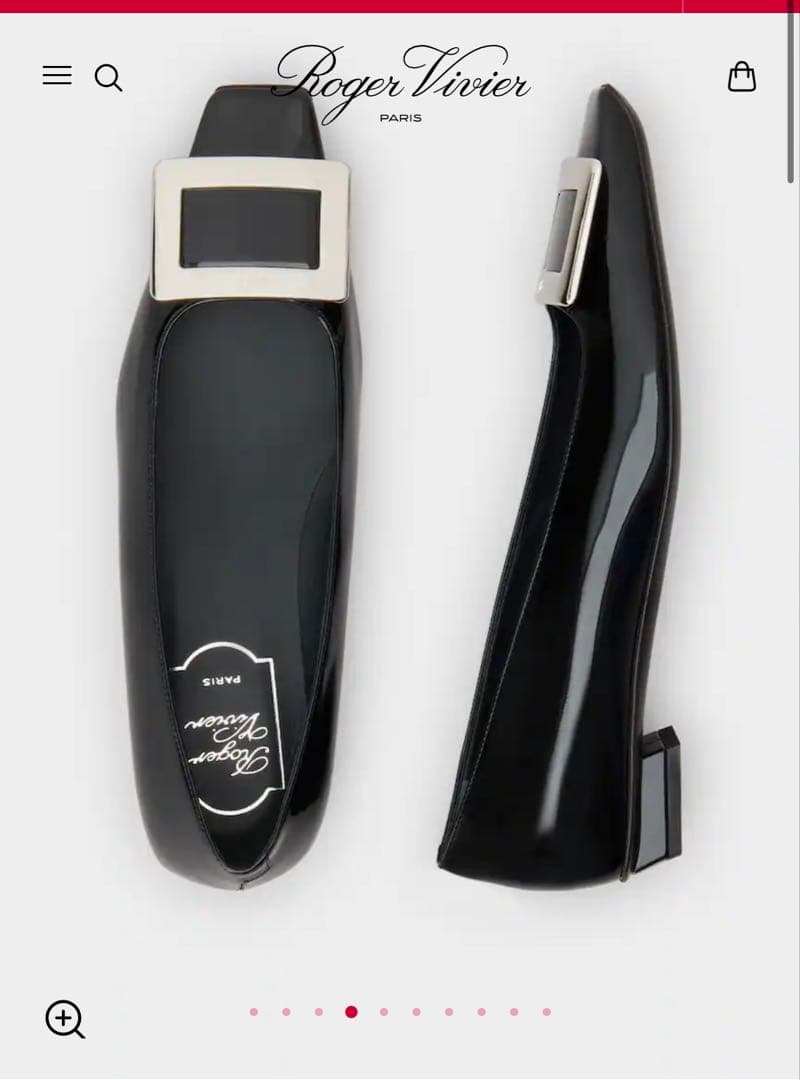Roger vivier パテントレザー バレリーナ