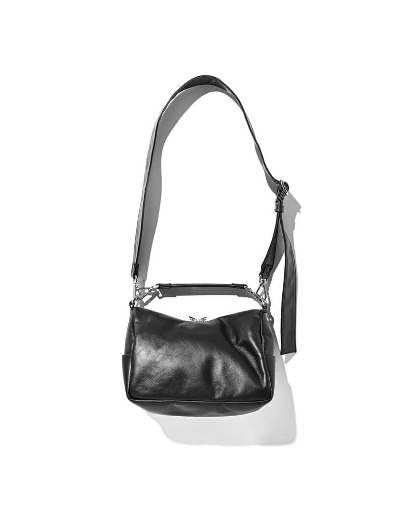 バッグ LEATHER DAYOFF BAG MINI (BLACK)