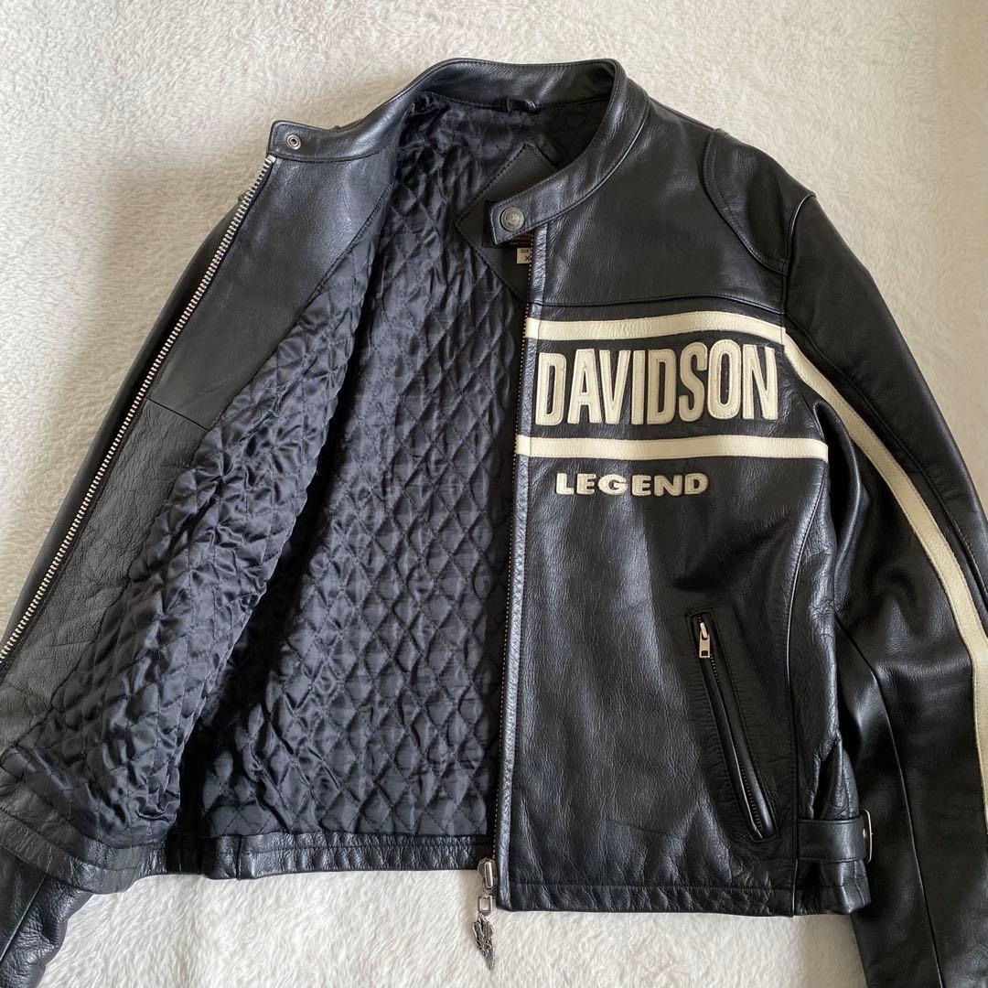 Harley-Davidson レザージャケット　ライダース　本革　黒　XL