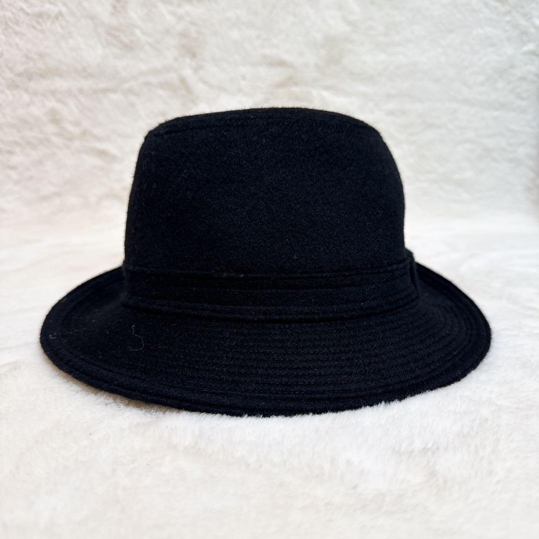 美品✨ ボルサリーノ カシミヤ 100% フェルト ハット LL ブラック