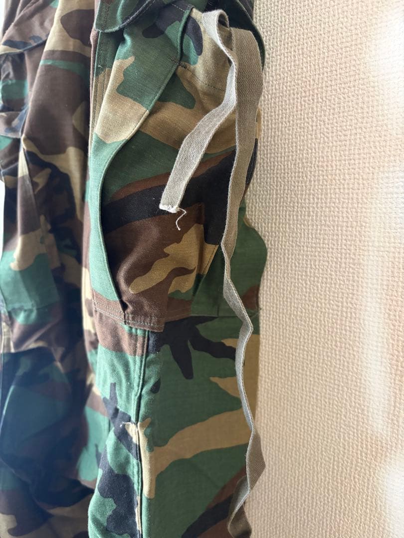 ほぼ未使用 80s 米軍実物 M-65 ウッドランド S-R