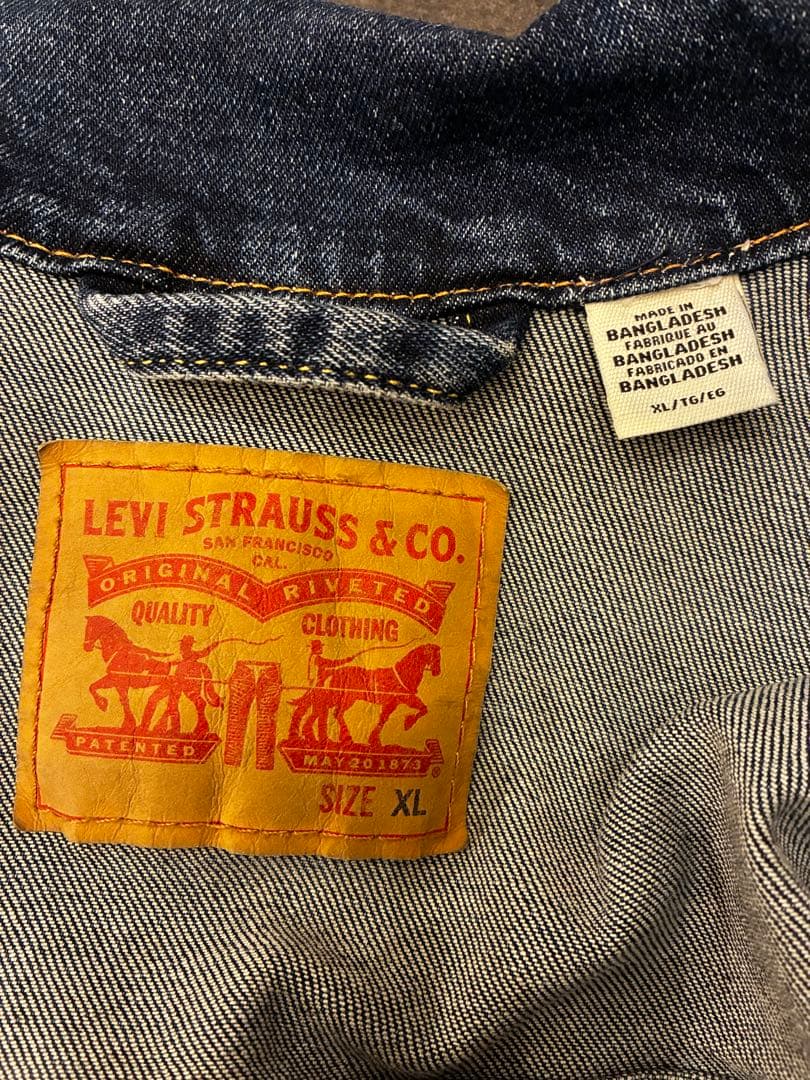 Levi's リーバイス　トラッカーデニムジャケット　XL ウォッシュ加工　美品