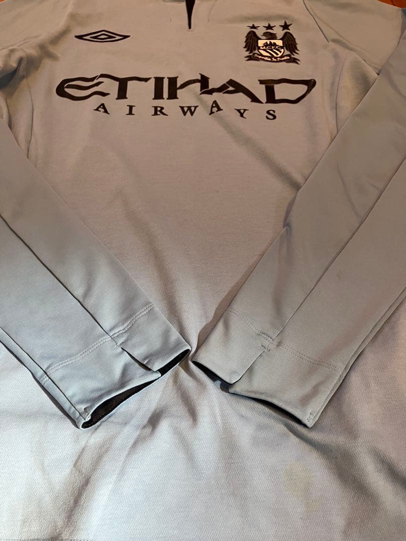 マンチェスターシティ UMBRO ETIHAD 長袖ユニフォーム　古着アンブロ