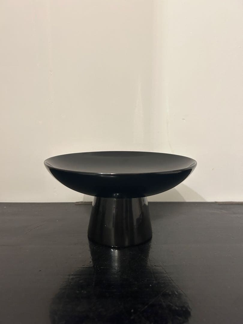 漆器　高杯　黒塗り２つ
