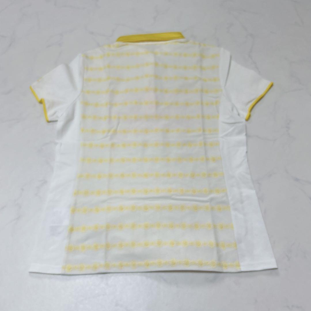 未使用級 ランバンスポール LANVIN SPORT ゴルフポロシャツ 黄 L