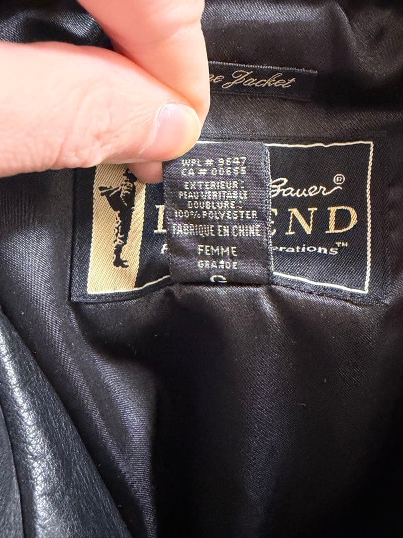 eddie bauer LEGEND レザージャケット ブラック L