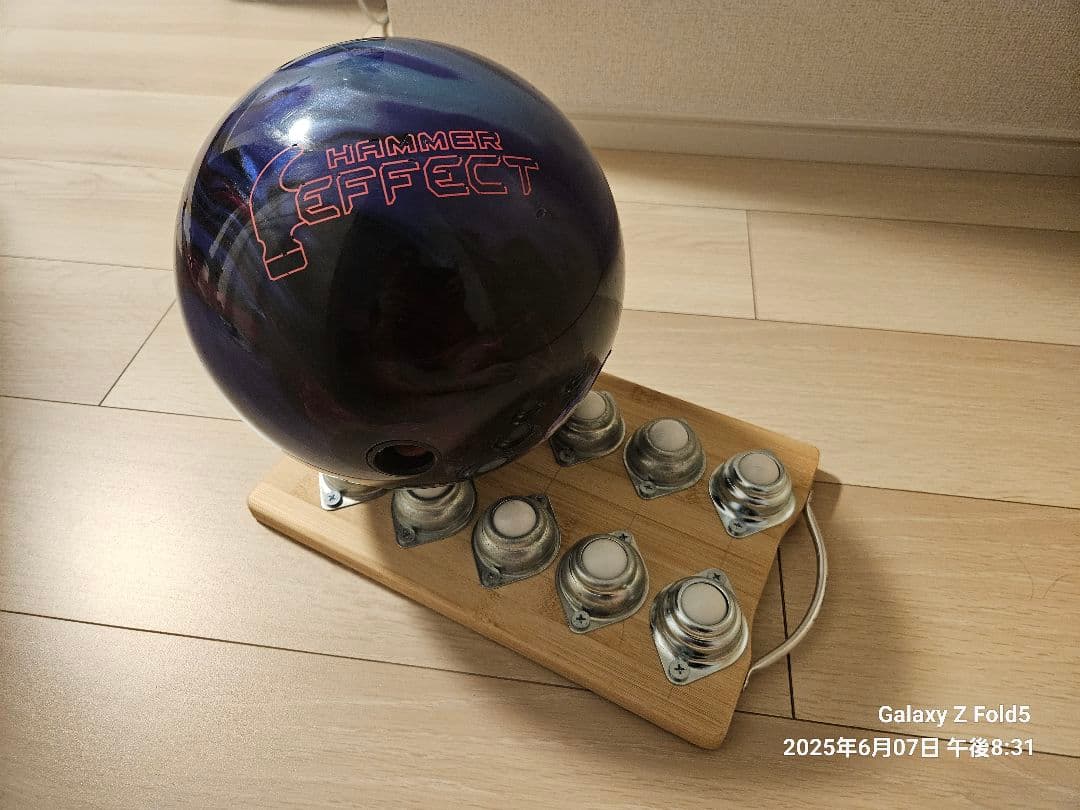 【ボウリング】めざせ高回転！リリース練習器（自作品、送料込）
