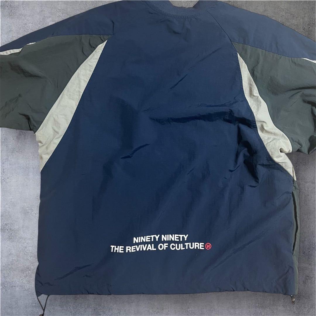 9090 tech nylon pullover ネイビー