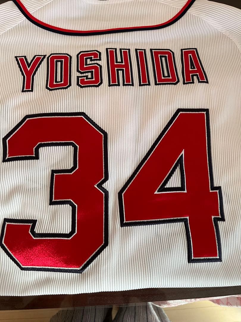 オリックスバッファローズ吉田正尚ユニフォーム 刺繍仕様デサント製Lサイズ