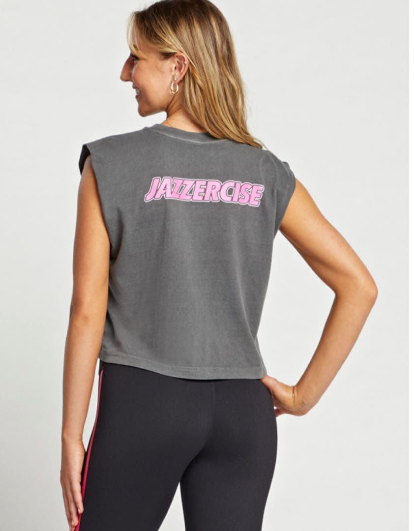 JAZZERCISE スリーブレス クロップドタンク　M