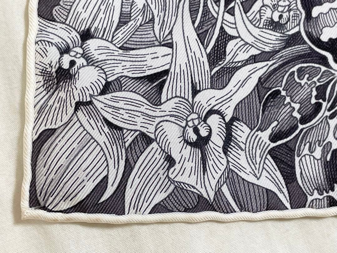 【希少！美品！】HERMES エルメス カレ90 世界の帆船　グレー