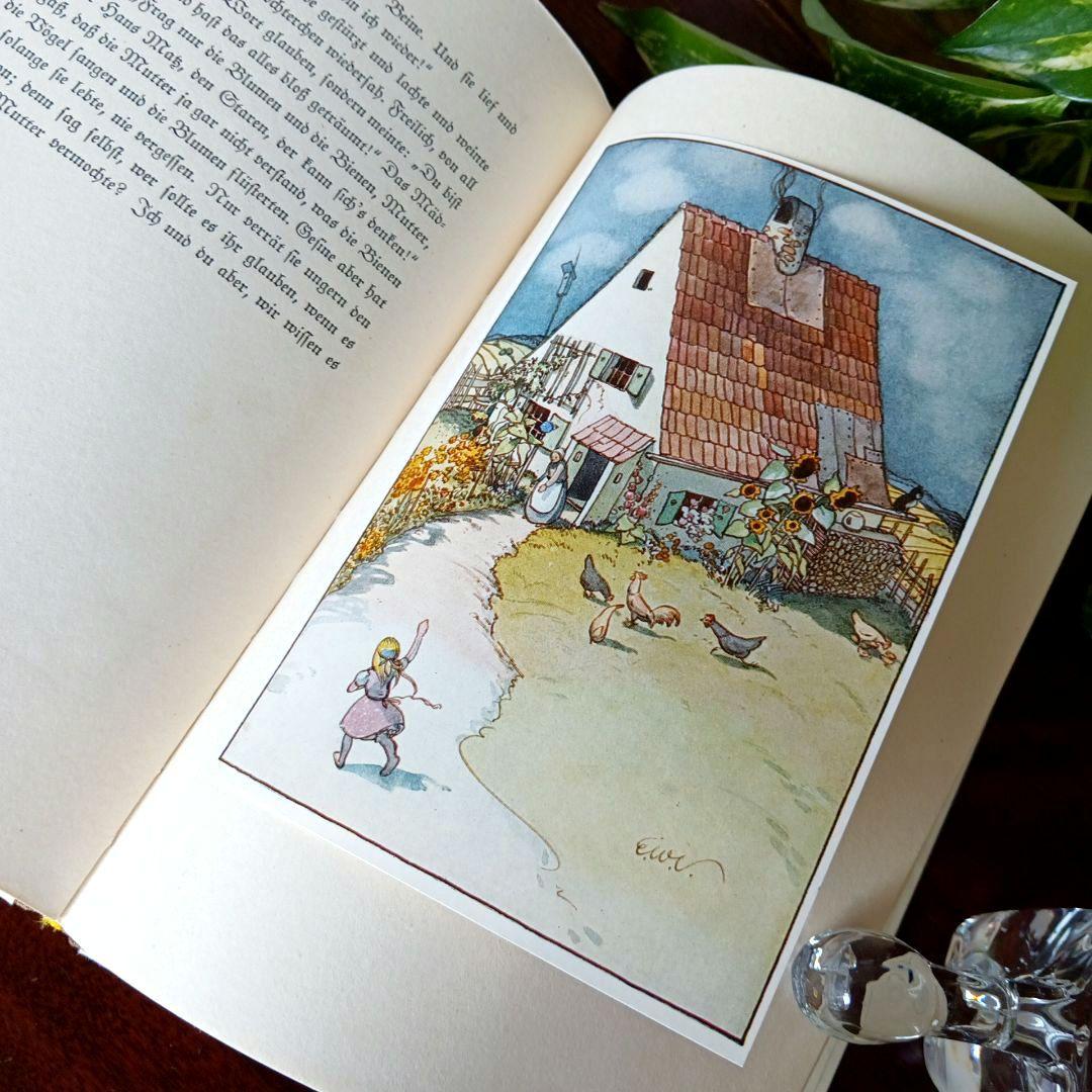 洋書古書　1941年　エルゼヴェンツの美しい画集　ドイツ　児童書　ヴィンテージ