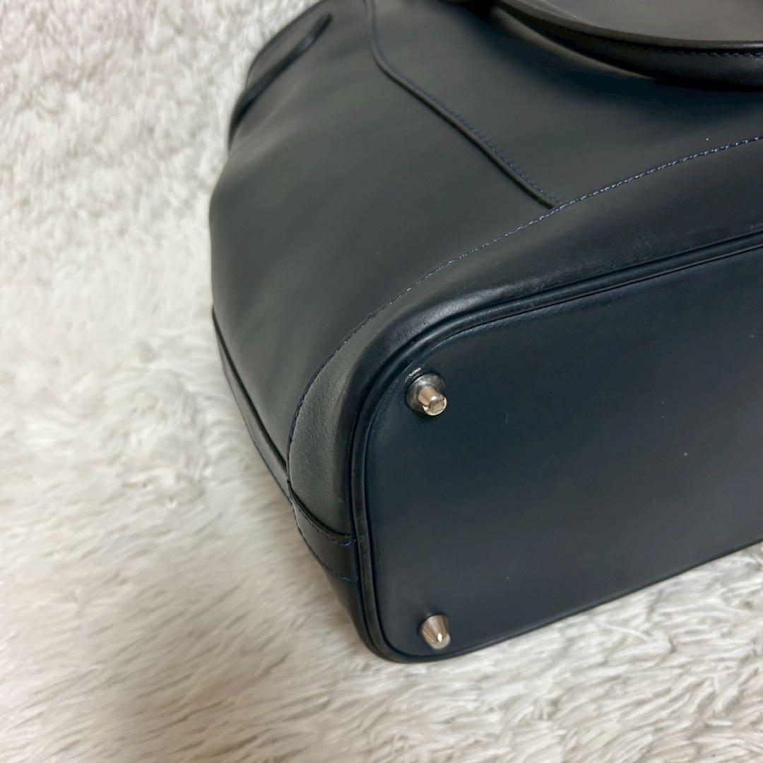 極美品✨ワイルドスワンズ　ドラッカー　ビジネスバッグ　トートバッグ　ネイビー