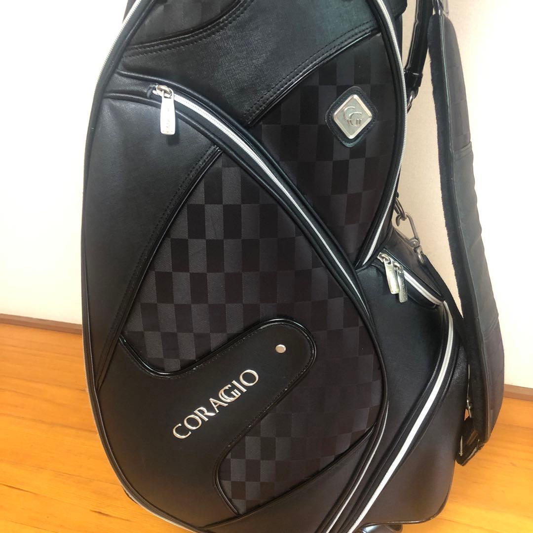 CORAGGIO コラッジオ キャディバッグ ブラック フード付き