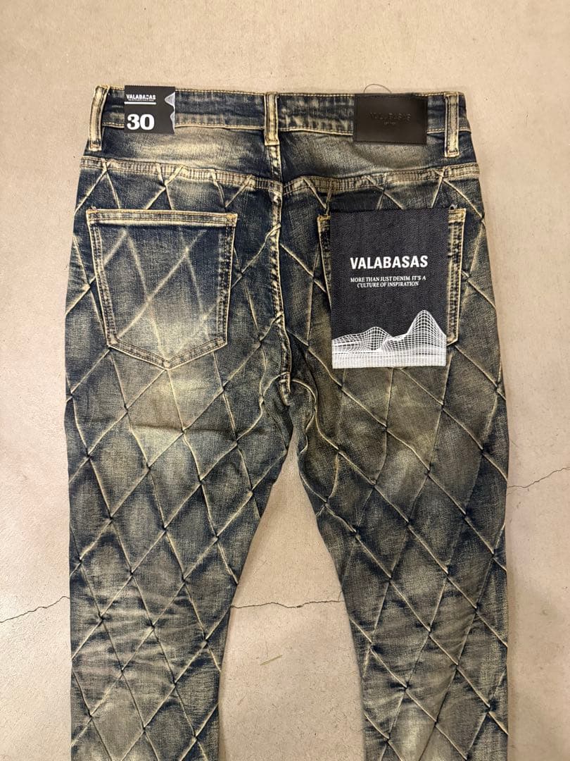 VALABASAS バラバサス ダイヤモンドキルティングデニム 30