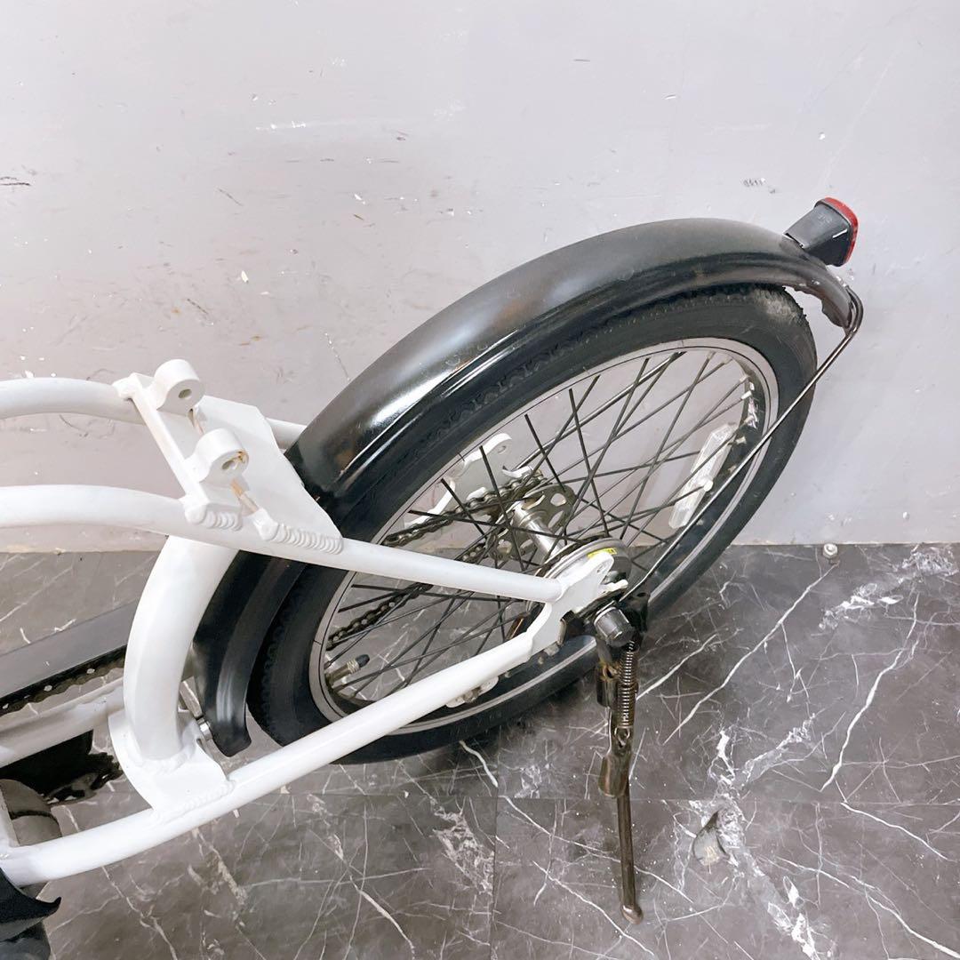 【9】電動自転車 パナソニック SW ホワイト 20インチ