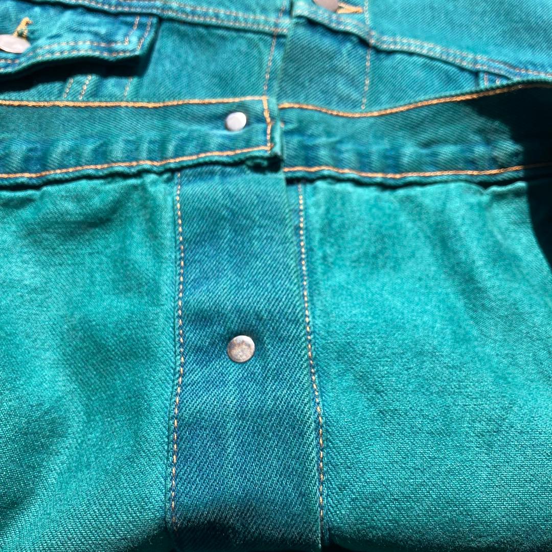 90's TYCA USA製　バックエンボス　デニムジャケット　Gジャン　3XL