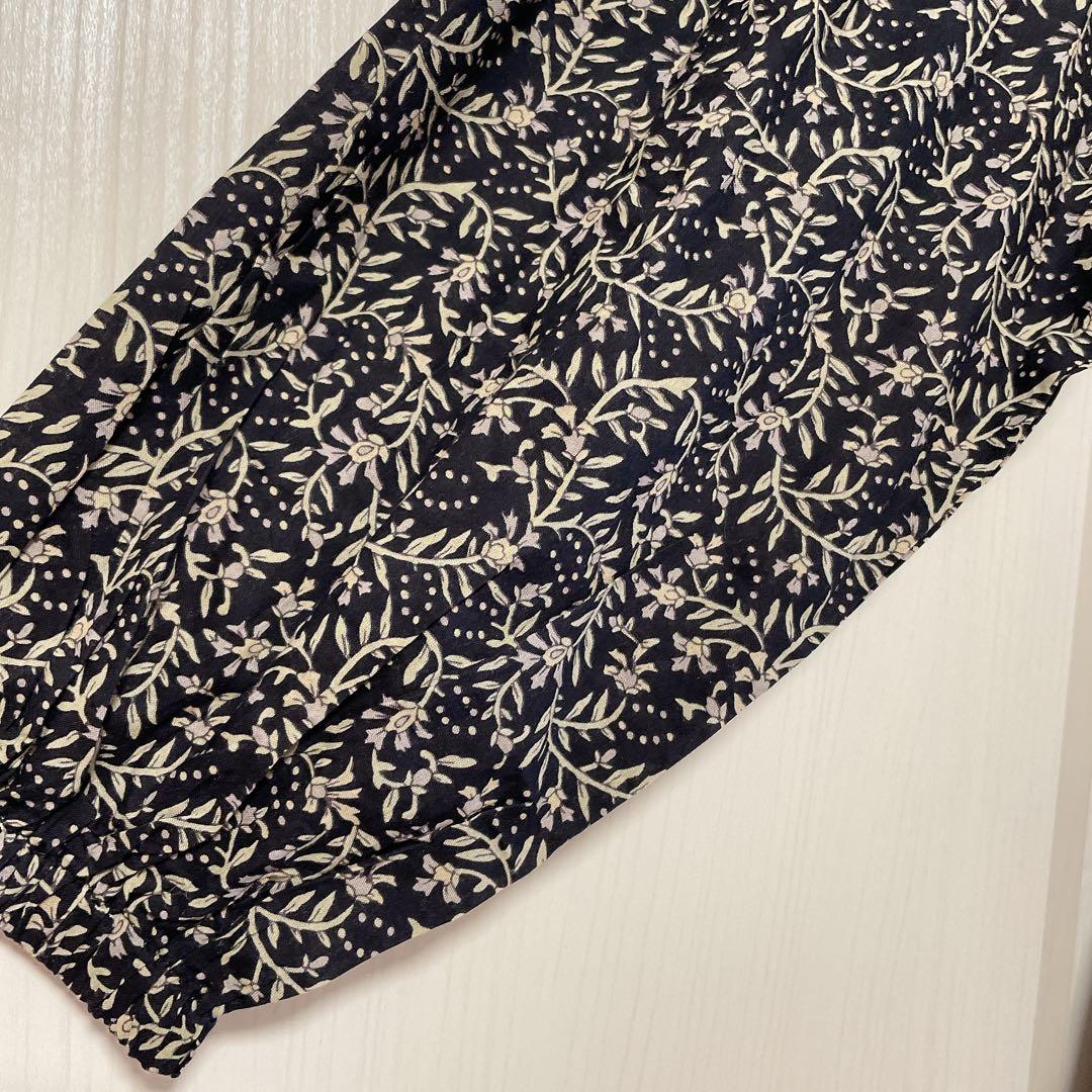 新品タグ付き BEARDSLEY ビアズリー プリントギャザーワンピ