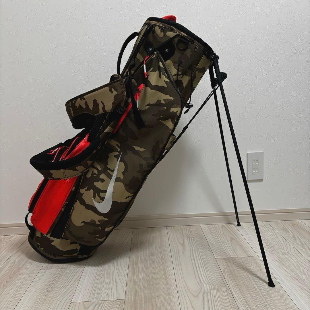 【希少】NIKE GOLF キャディバッグ 迷彩 スタンド 軽量 8.5型